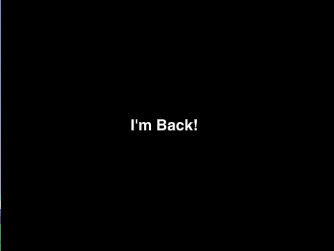 I'm Back! + Moving Account