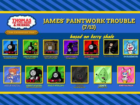 Voice Cast of James' Paintwork Trouble | TTTE&F: The Crossover Tale remix