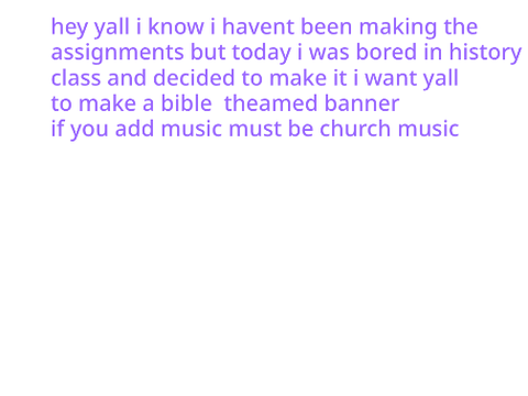 thursdays bible assignment 