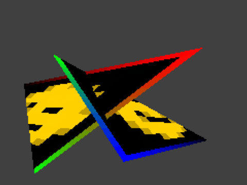 Textured tri filler with perspective and depth sorting