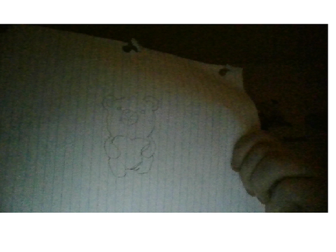 my valentines bear drawing