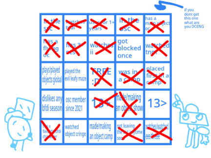 ssc bingo because I'm cool