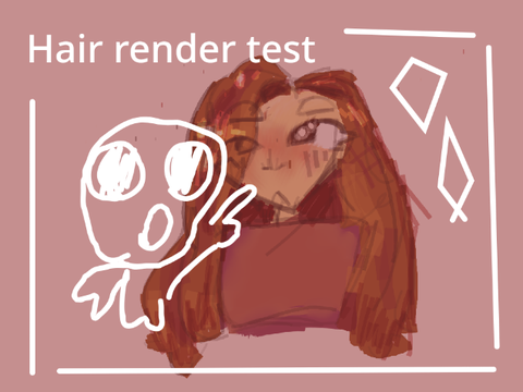 ✧  hair render test wowowowo