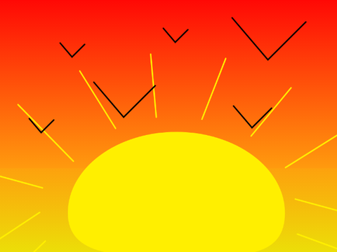 A sunset 