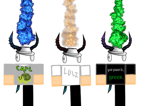 all 3 firey horns.