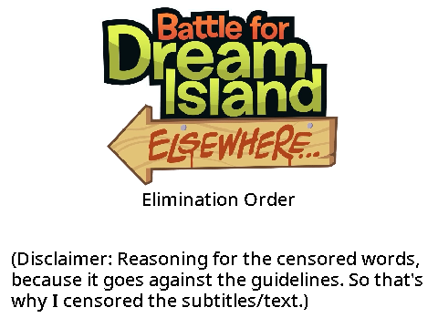 BFDIE Elimination Order