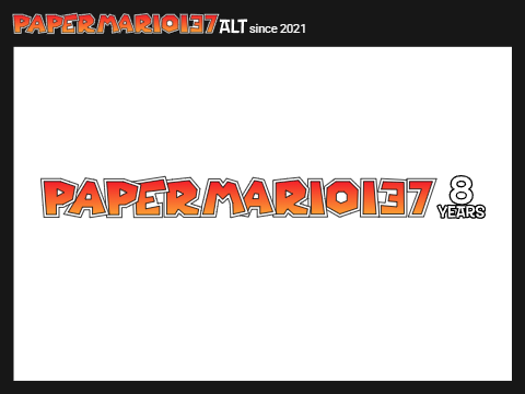 Papermario137 8 Years Logo (July-September 2026)