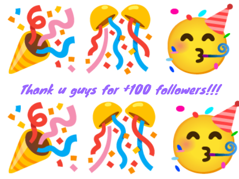 Ty for +100 followers!!!!!