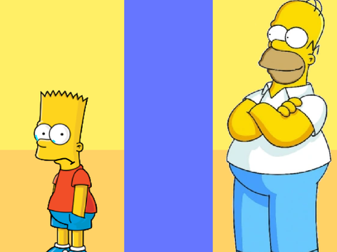 you vs homer when homer sees you