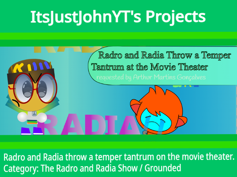 Radro and Radia throw a temper tantrum at the movie theater.
