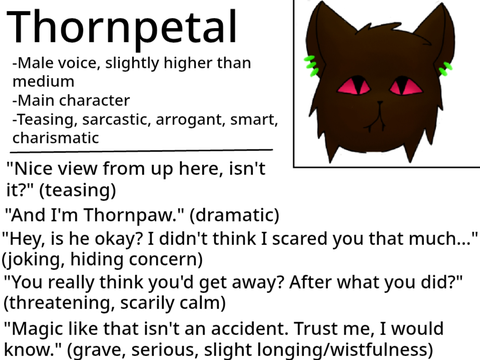 My audition for thornpetal