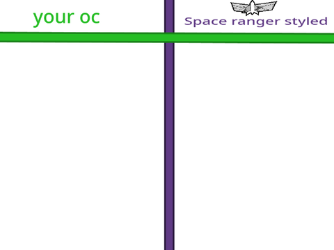 give me your oc or character in space ranger styled