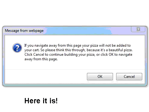 Domino's Pizza Error