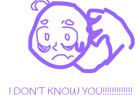 I DON'T KNOW YOU!!!!!!!!