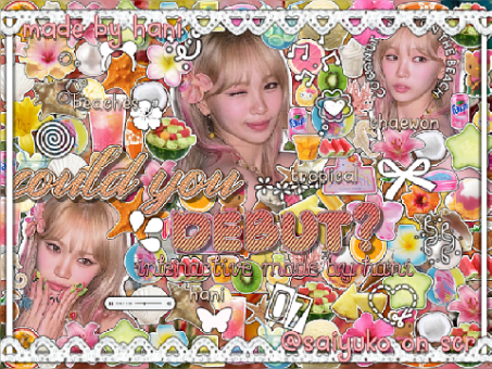 ꒰ could you debut? - smoll game by hani ♡ ꒱