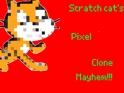 Scratch cat’s pixel clone mayhem