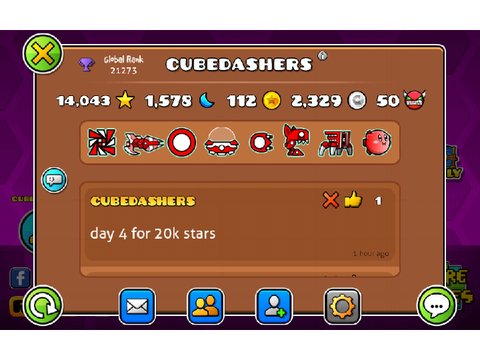 My Geometry Dash stats