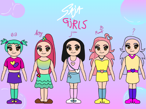 Saja boys gender swap! - Saja Girls - (fanart)