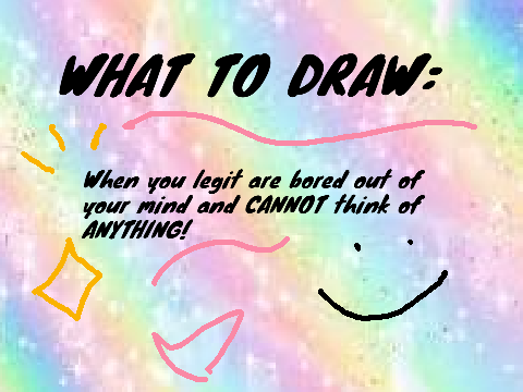 What to draw! (100 IDEAS Edition)