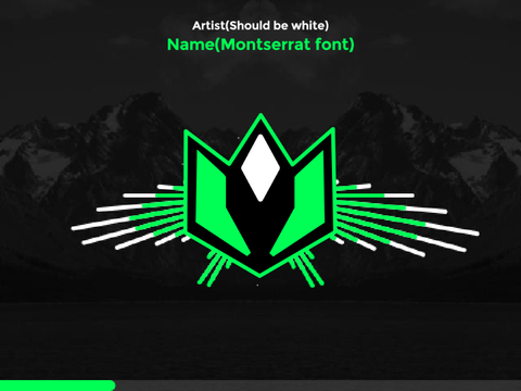 Music visualizer template.