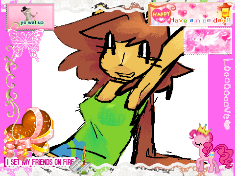 cynti in a kewl pose