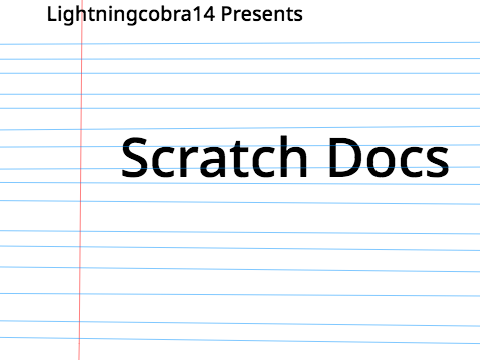 Scratch Docs V 1.20