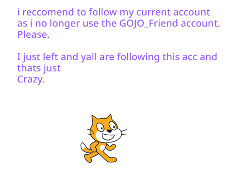 Please follow my new account-