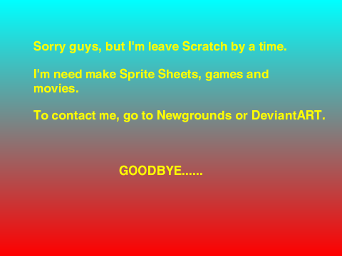 Goodbye by some time...