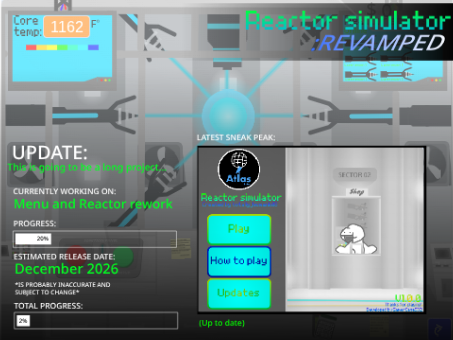 Reactor Simulator: REVAMPED progress