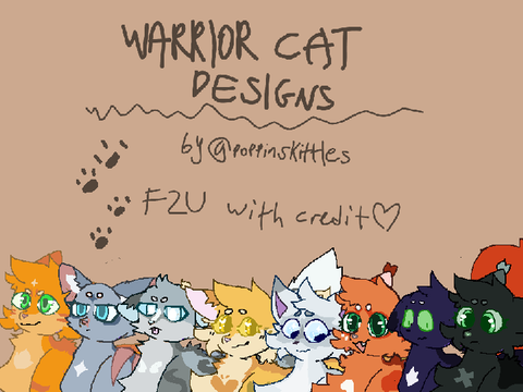 - warrior cat designs - (adding more!)