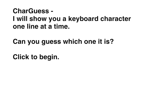 CharGuess