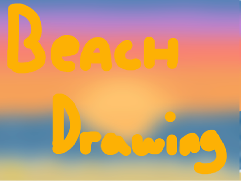 a lil beach drawing