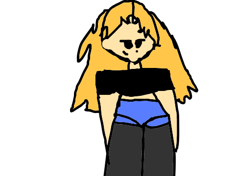 random drawing of a person.