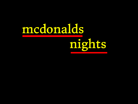 mcdonald nights 