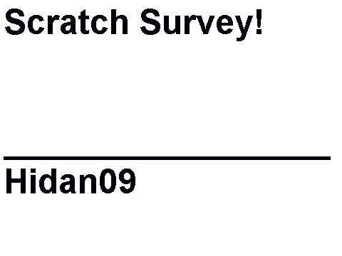 The Scratch Survey