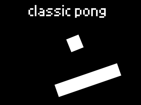 classic pong