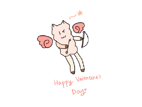 llama doodle (Valentine’s Day Post)