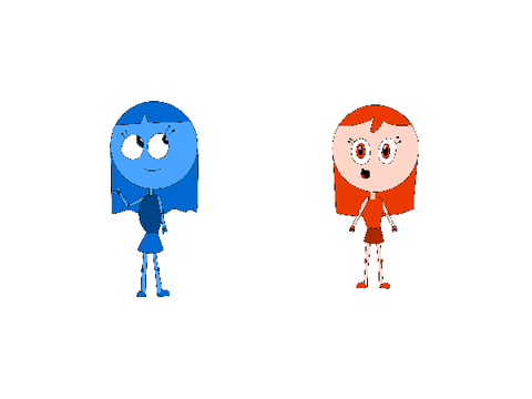 Lynn the Robot Girl OCs: Lapis and Scarlet