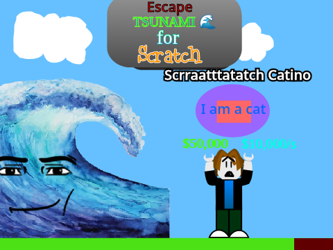 Escape Tsunami for Scratch! --- WITH NEW CHARACTER [UPD]