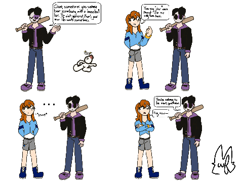 (comic strip) gift for @SkyCedar