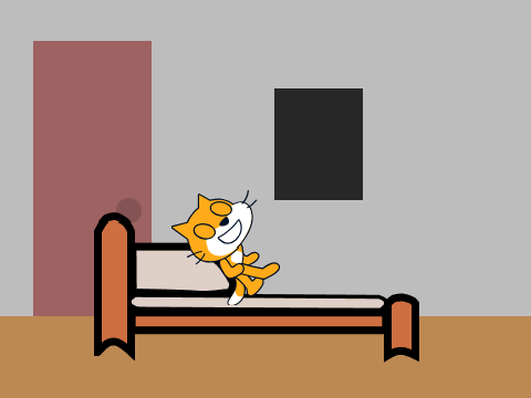 ScratchCat sleeping ( no conversations in animation )