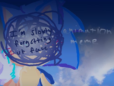I'm slowly forgetting your face meme (Sonic)