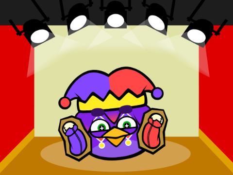 Hugh Morris as an angry birds "OC"