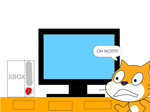 Xbox 360 RROD (red ring of death) :scratch cats nightmare 