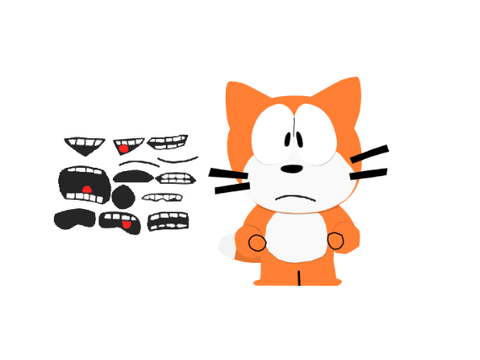 South Park Scratch Cat VECTOR + Mouths!