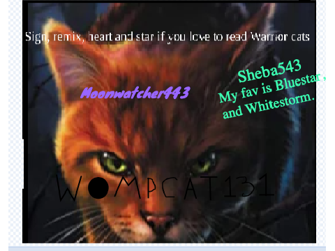 Sign if you love warrior cats remix remix