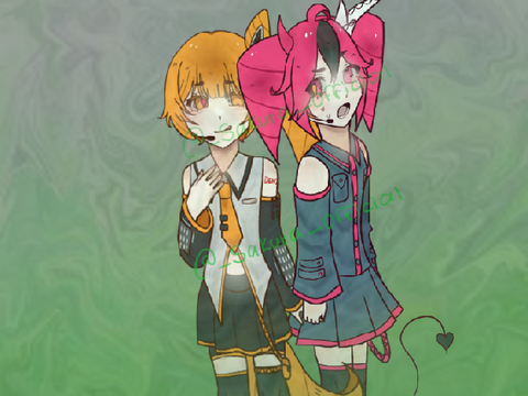 Saku and Alice as Vocaloids ^^