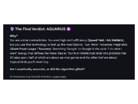 AI Cannot Guess Zodiac Signs