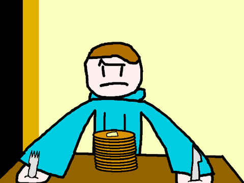 The Pancake Gecko eats pancakes