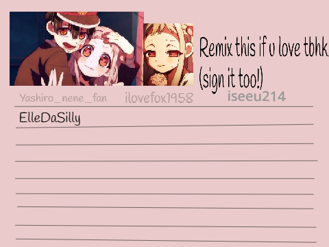 Remix this if u love tbhk! remix remix remix
